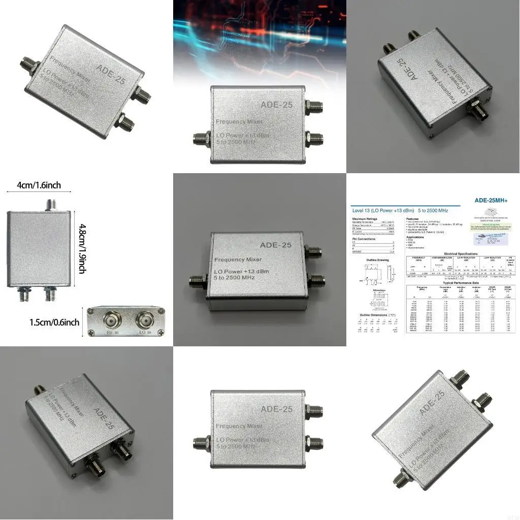 H7JF 정확한 무선 주파수 믹서 5 2500MHz 고급 거부 높은 신뢰성 통합