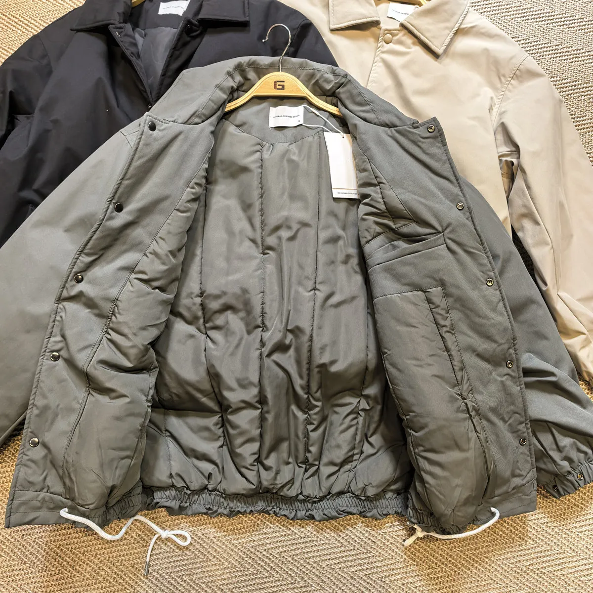 Classic All-Matching Short Loose Solid Color Collar Breasted Coat Thickened Men's and Women's Cotton-Padded Winter  Retro