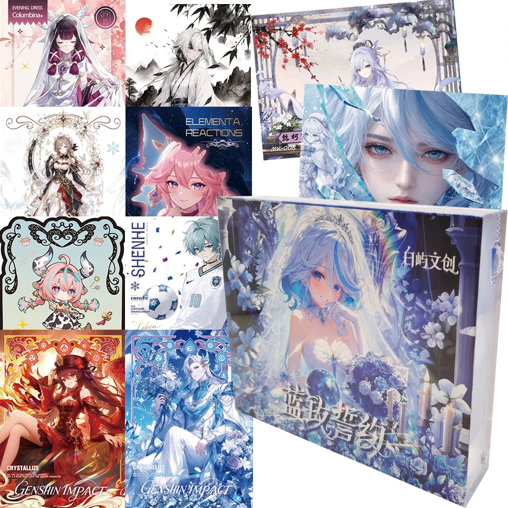 High Score RPG Genshin Impact Collection Cards Trendy Creative Unique Style Theme Characters Hobbies Cards Gifts for Teenager