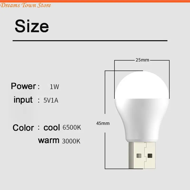 HX6A USB LED Night Light Eye for Protection Light Computer Mobile Power Charging Reading Lamp Soft Light USB Plug Lig