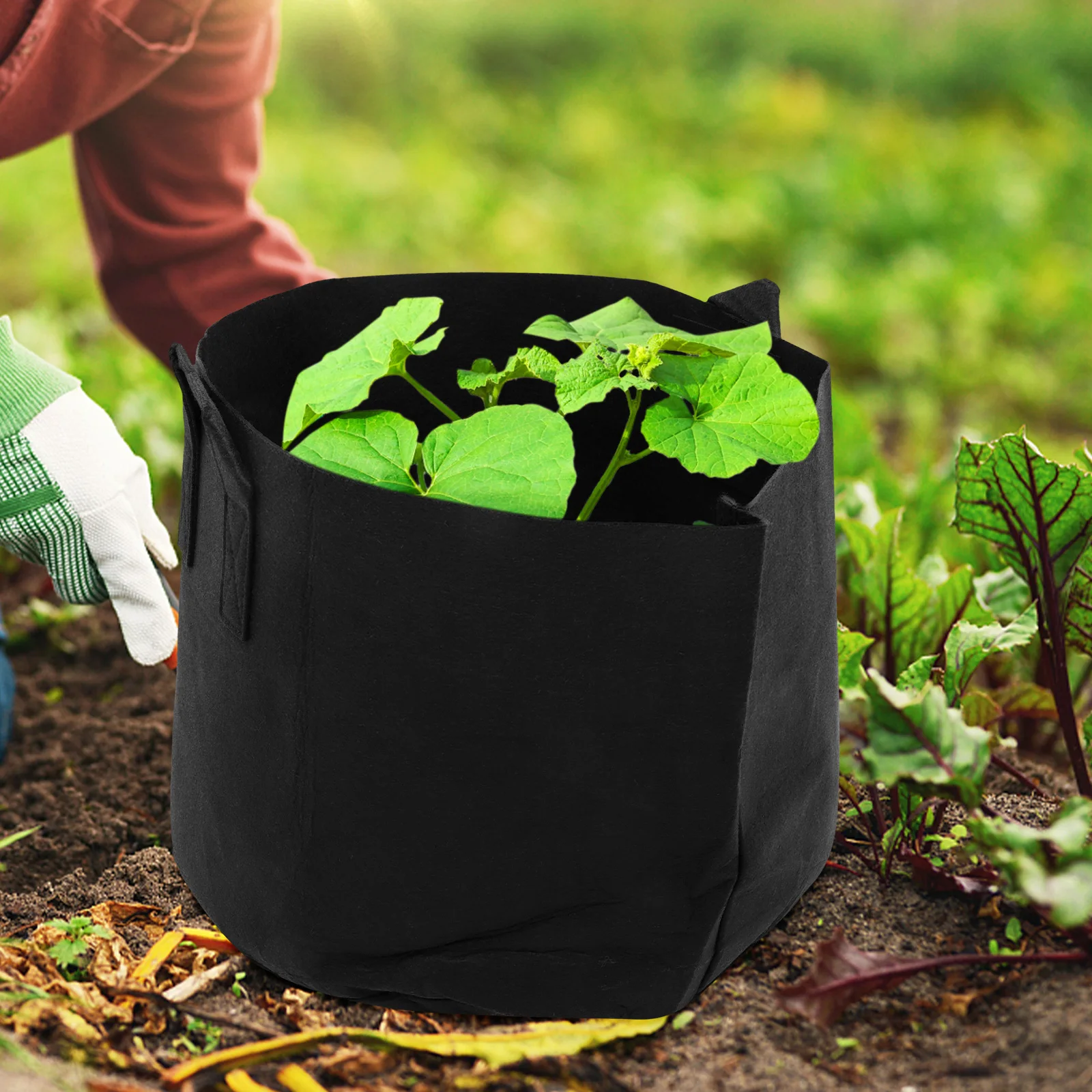 

2Pcs Potato Grow Bags Fabric Planting Bags 15 Gallon Breathable Garden Vegetable Nursery Containers Potato Planting Bag