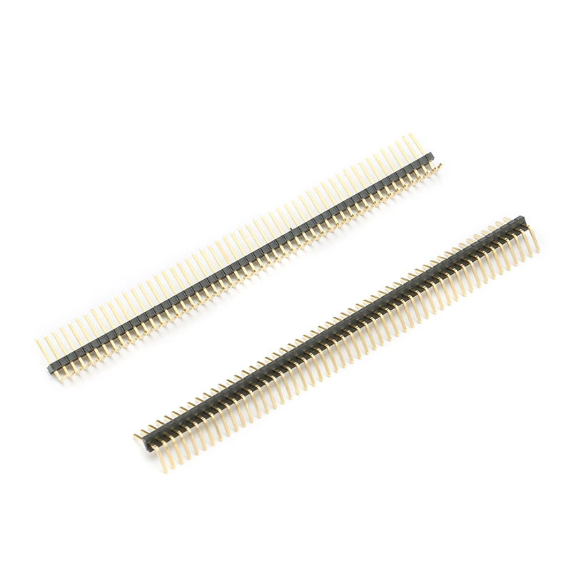 

R/A 1.27mm 1.27 Single Row Right angle Male Female Breakaway PCB Board Pin Header socket Connector Pinheader 1*40p 1*50P