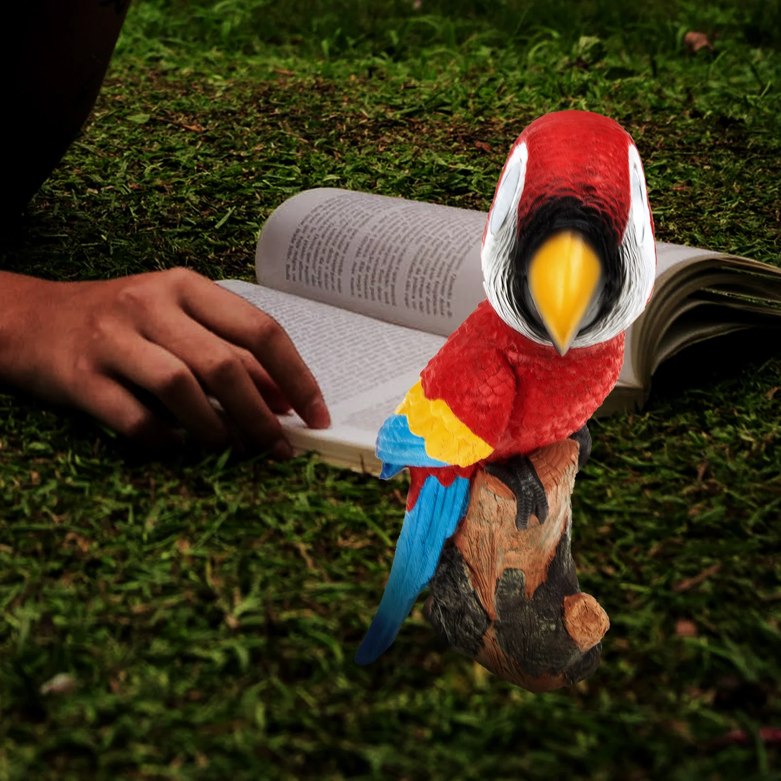 حديقة الطاقة الشمسية الراتنج شكل الطيور مصباح رائعتين حديقة ديكور مريح في الهواء الطلق ديكور متوهجة زخرفة مكتب هووسورمينغ هدية #1