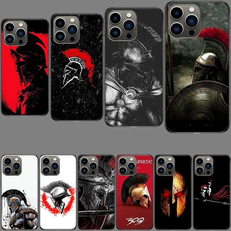 Spartan Phone Case For Apple Iphone 15+ 14 Plus 16 Pro Max 12 13 Mini 11 Pro X XS Max XR Cover Shell Coque