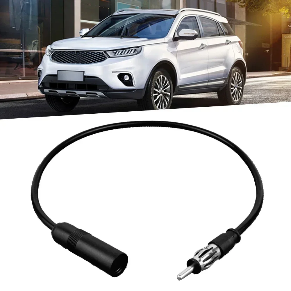 Black New FM Radio Antenna Extension Cable Cord Portable Accessory Fits For Car  Antenna Extension Cable Accessories