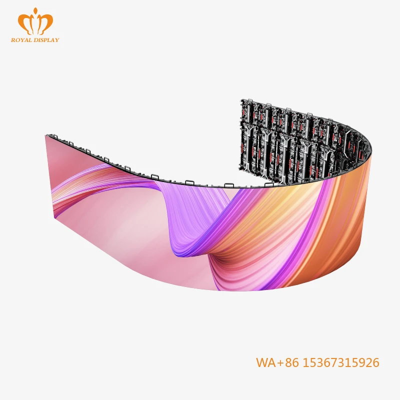 

Good Selling Rental Stage Backdrop Screen P2.9 P3.91 Video Wall 4k Curved Outdoor LED Screen