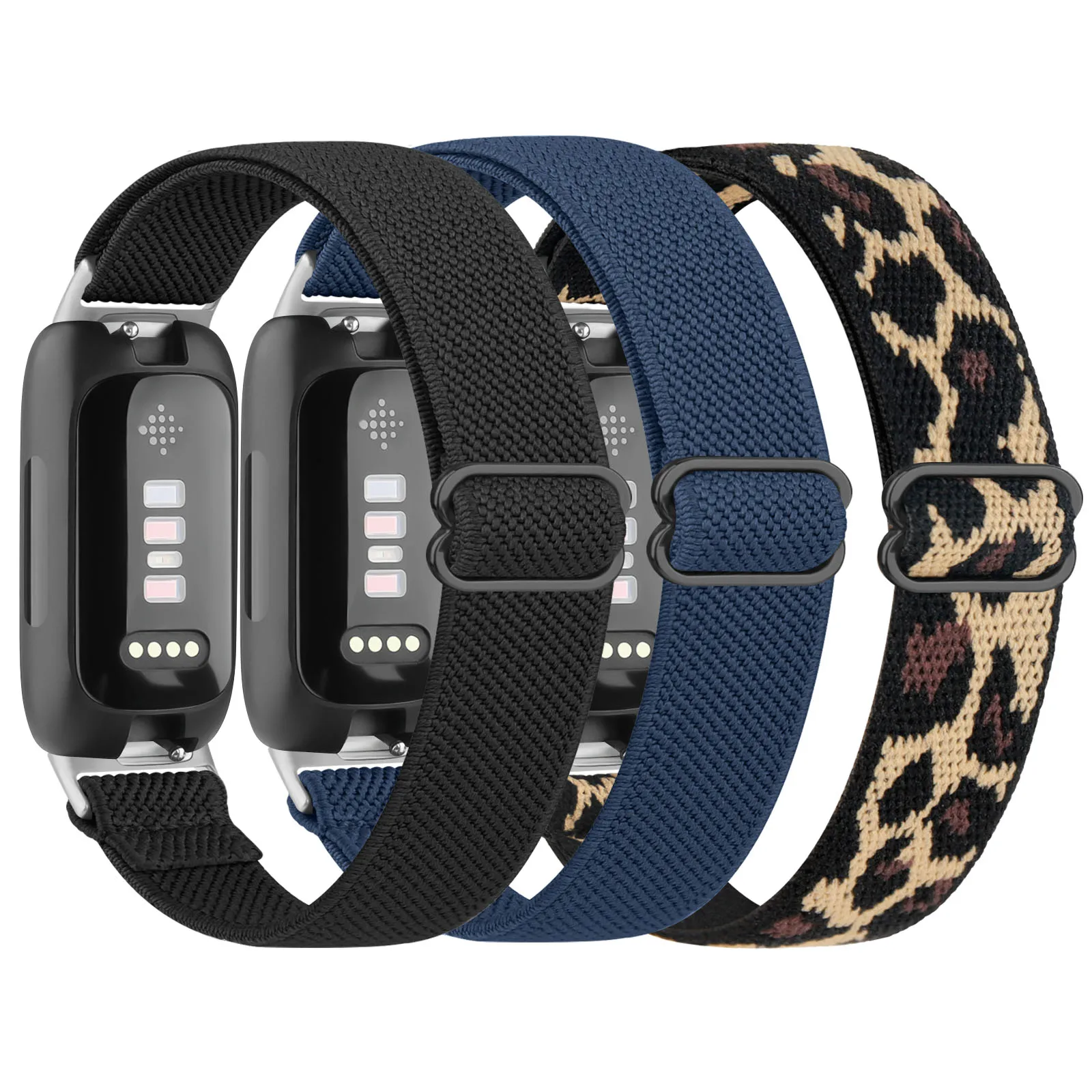 Bracelet en Nylon élastique pour Fitbit inspire 2/inspire 3, Bracelet de montre réglable pour Fitbit Ace 2 3 Bracelet en Nylon élastique pour Fitbit inspire 2/inspire 3, Bracelet de montre réglable pour Fitbit Ace 2 3