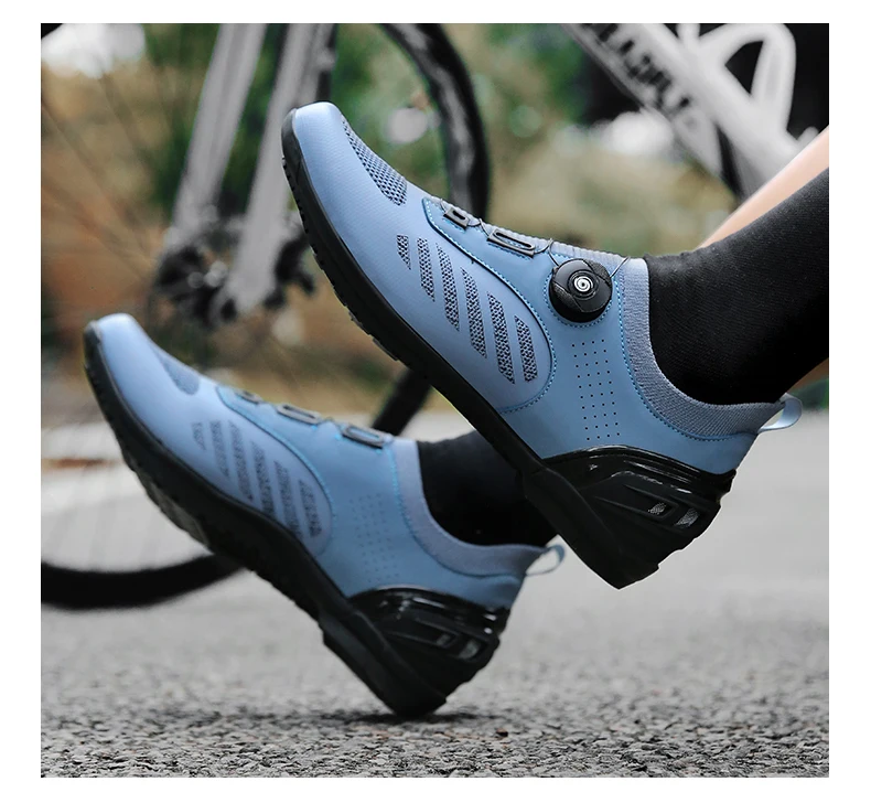 Professionelle SPD Cleat MTB Fahrradschuhe für Herren und Damen, atmungsaktiv, verschleißfest, rutschfest, leicht, Speed Dirt Mountainbike-Schuhe – Detail 30