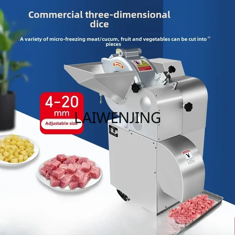 MJY commercial frozen meat and fruit vegetables garlic Tremella mushroom radish three-dimensional automatic granulator