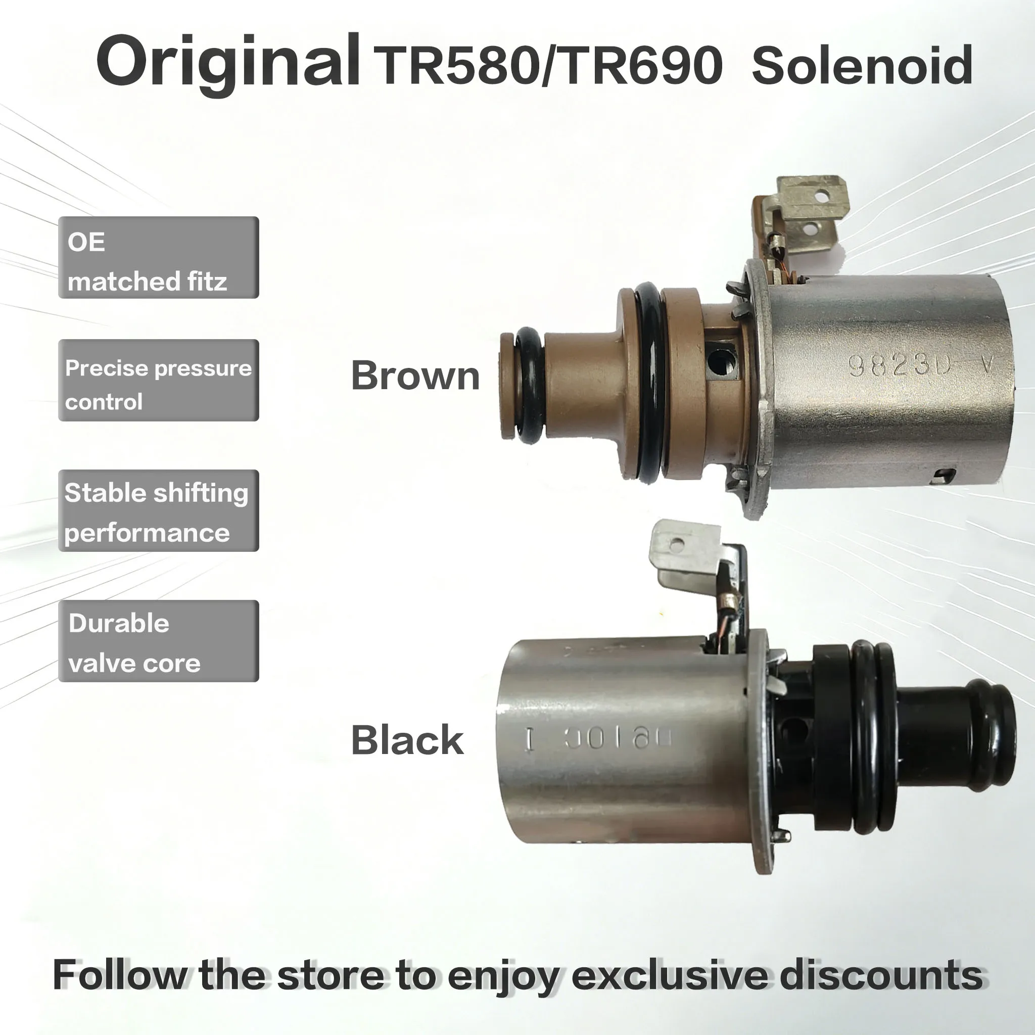 Original New TR580 TR690 Brown/Black Solenoid 31825AA050 31706AA030 For Subaru Forester Impreza Outback XV Crosstrek 2012‑2020