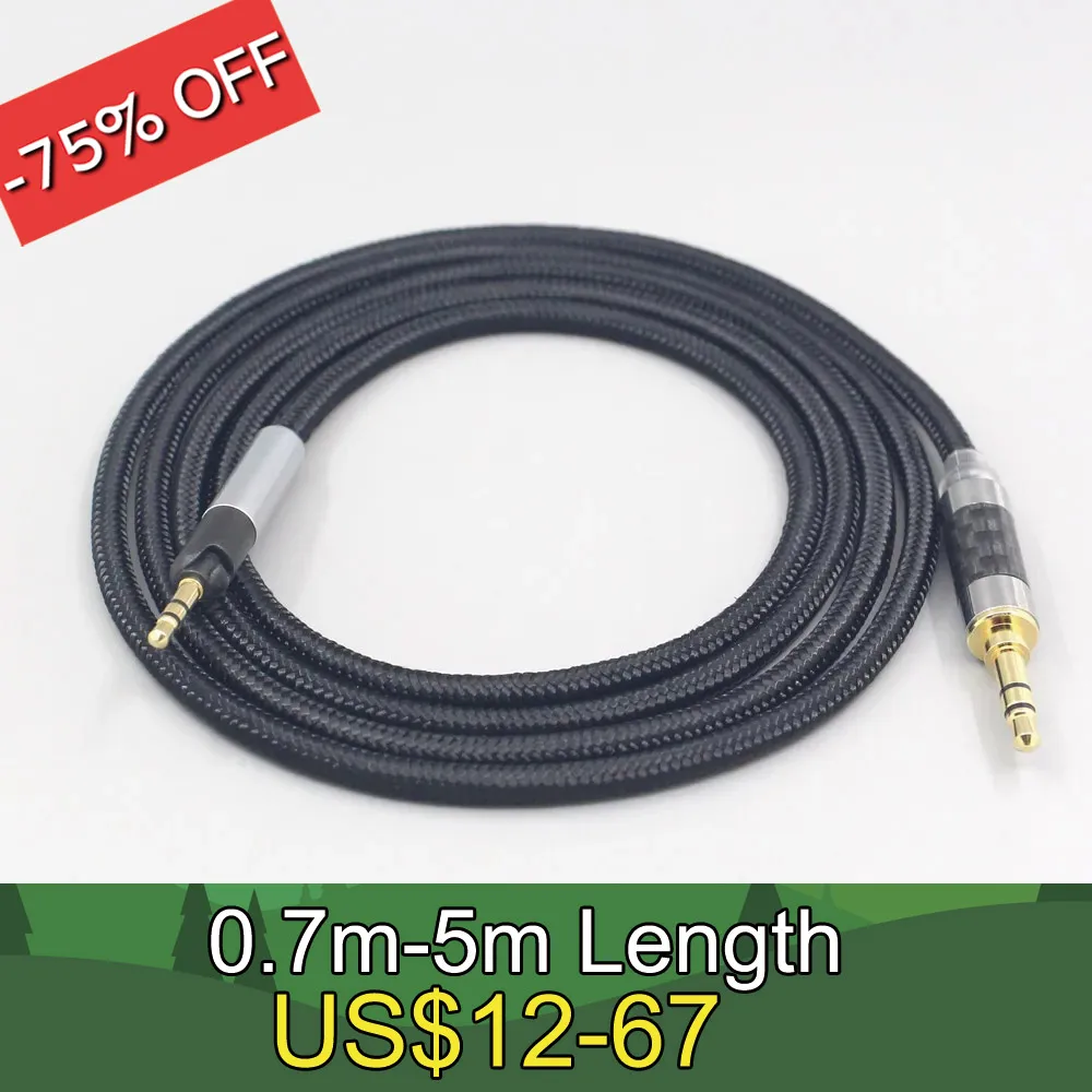 6.5mm XLR 4.4mm Super Soft Headphone Nylon OFC Cable For Sennheiser HD598 HD598se HD559 hd569 hd579 hd599 hd558 hd518 LN007539