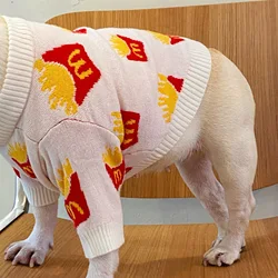 MPK French Fries Sweater  Dog Clothes New Series Dog Cute Fries Sweater Also Suitable For Cat