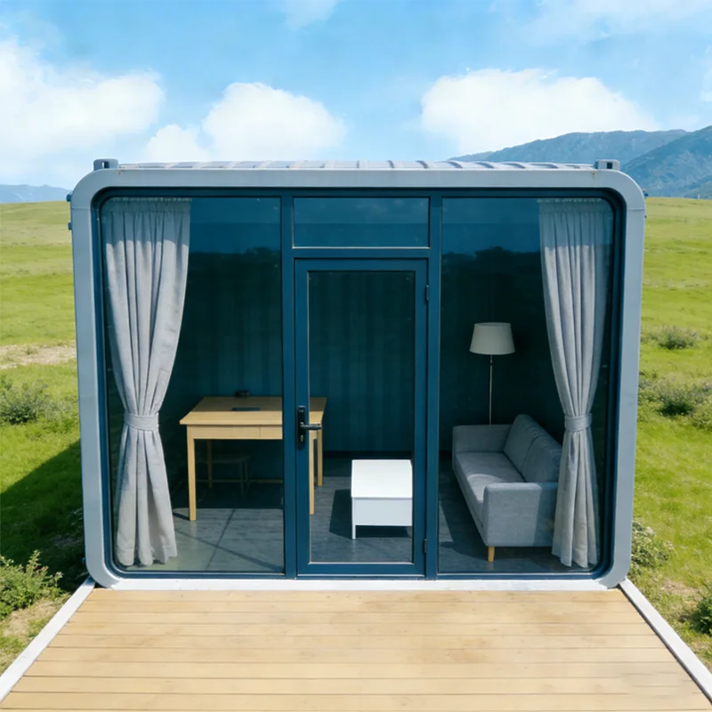 20/40FT Prefabricated Portable Modern Design Mobile Cabin House with Bathroom Kitchen Bedroom for Backyard Garden Sunroom