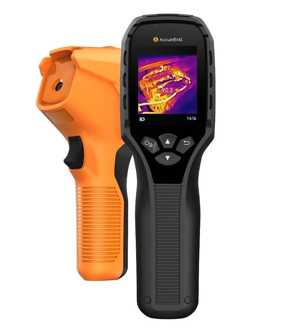 

Thermal Imaging Camera with Thermometer, 240g, -4°F to 1022°F, 14H Battery, 50° FOV, HVAC Electrical Inspection