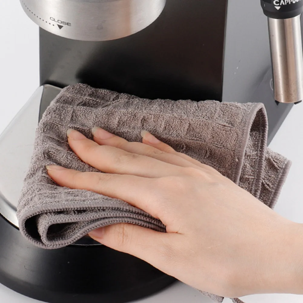 Rags Towel Cleaning Cloth 30cm Cotton Dishcloth For Coffee Machine Kitchen Gadgets Super Absorbent High Quality