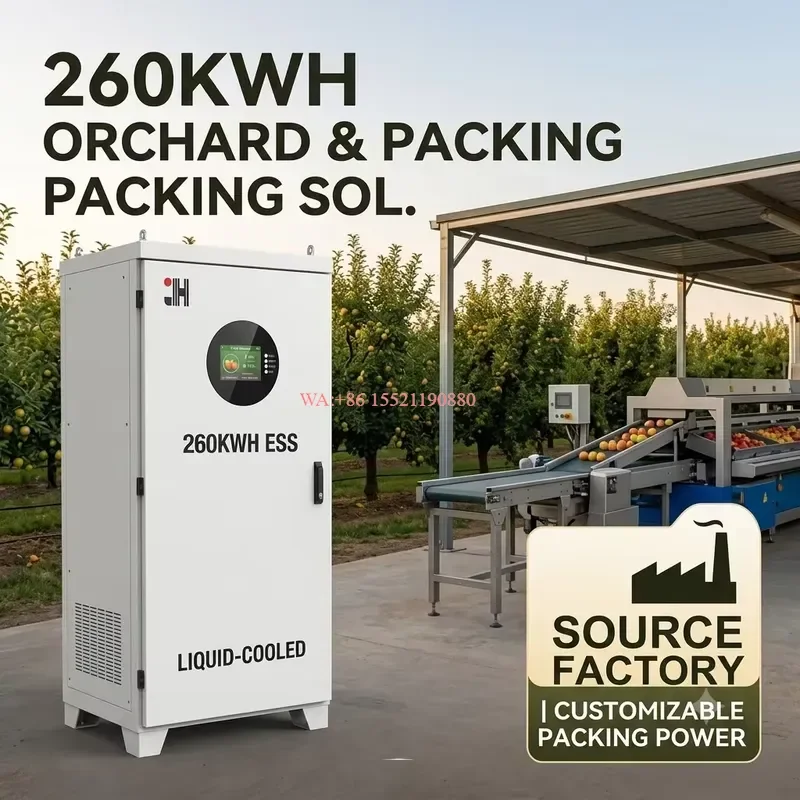 WMWMNU for Custom Source Factory 260kWh Liquid Cooling C and I Battery Storage Cabinet Smart Microgrid for Fruit Orchard and