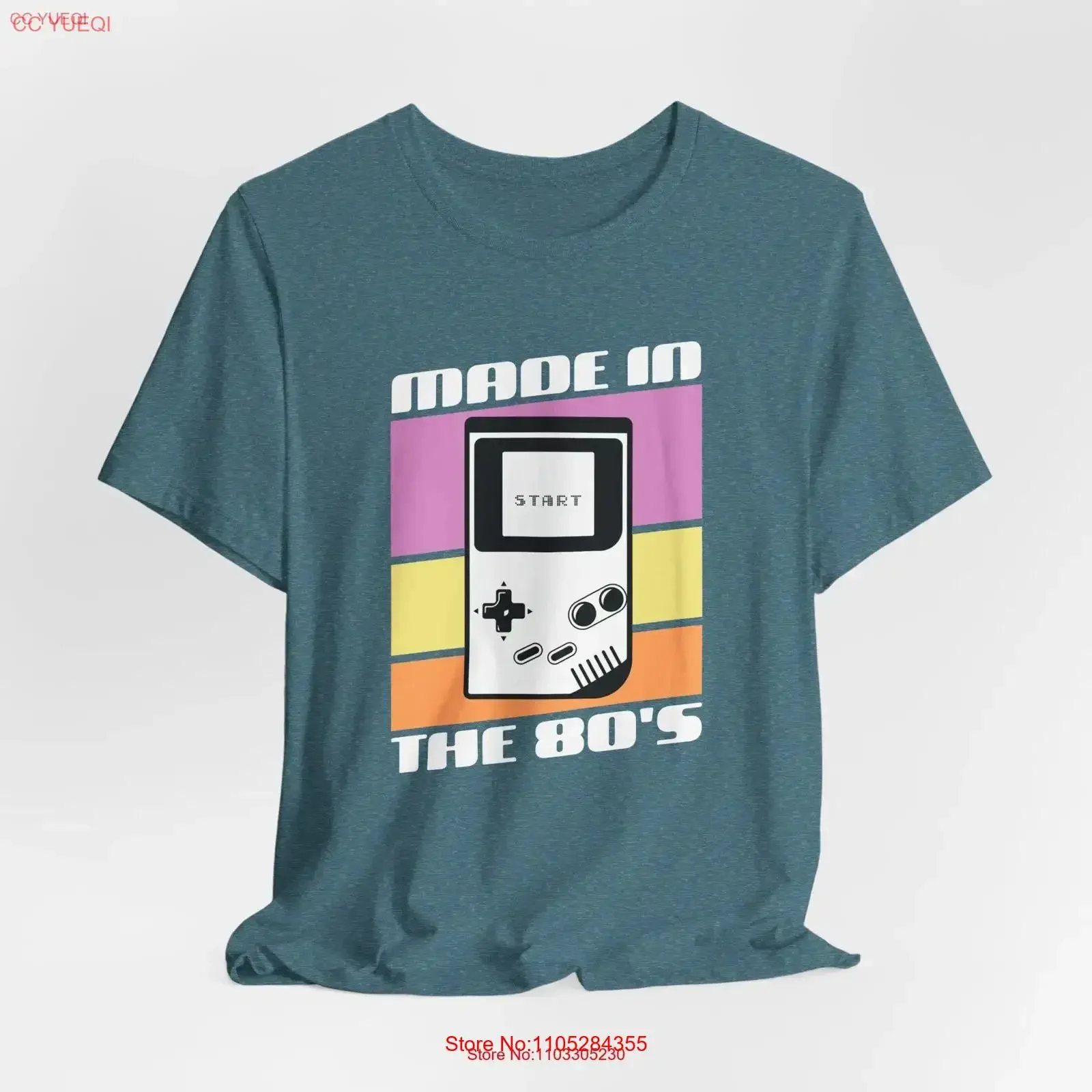 Made in the 80s Retro Gameboy Gaming T Shirt Vintage Born Eighties with Consol Birthday vintage Washed Versatile Soft Slightly