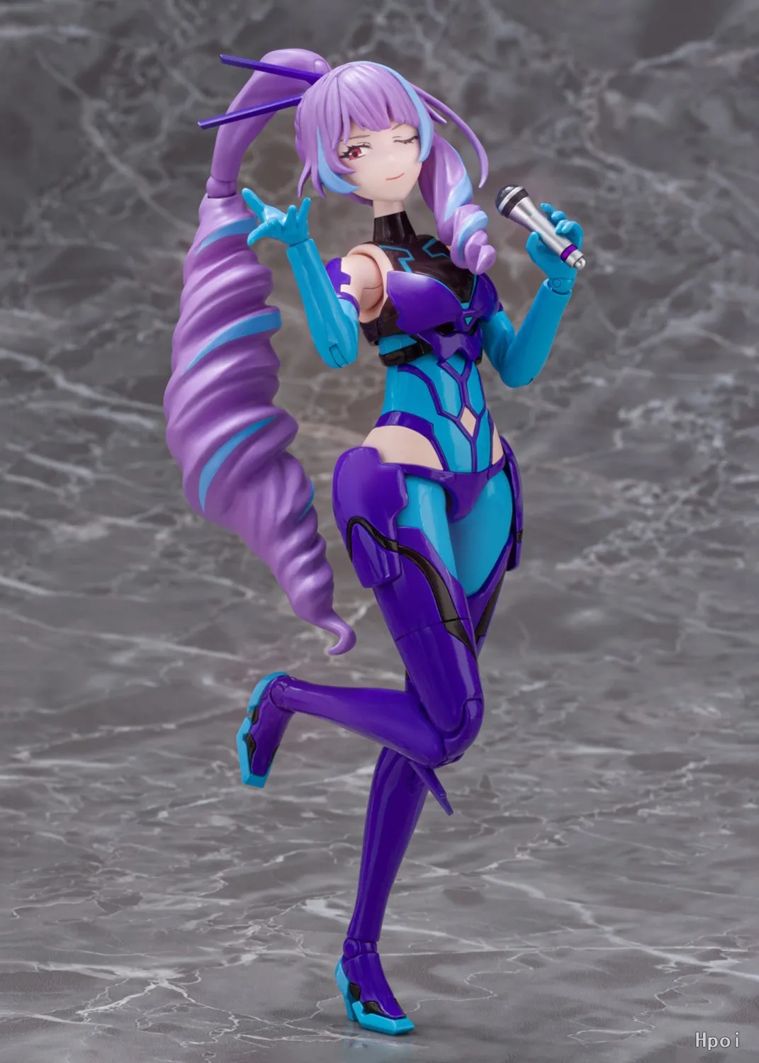 【Original】Aoshima V.F.G. MC-17 Macross Delta VF-31J Mikumo Guynemer Mecha-modelo de figuras de acción ensambladas Mecha