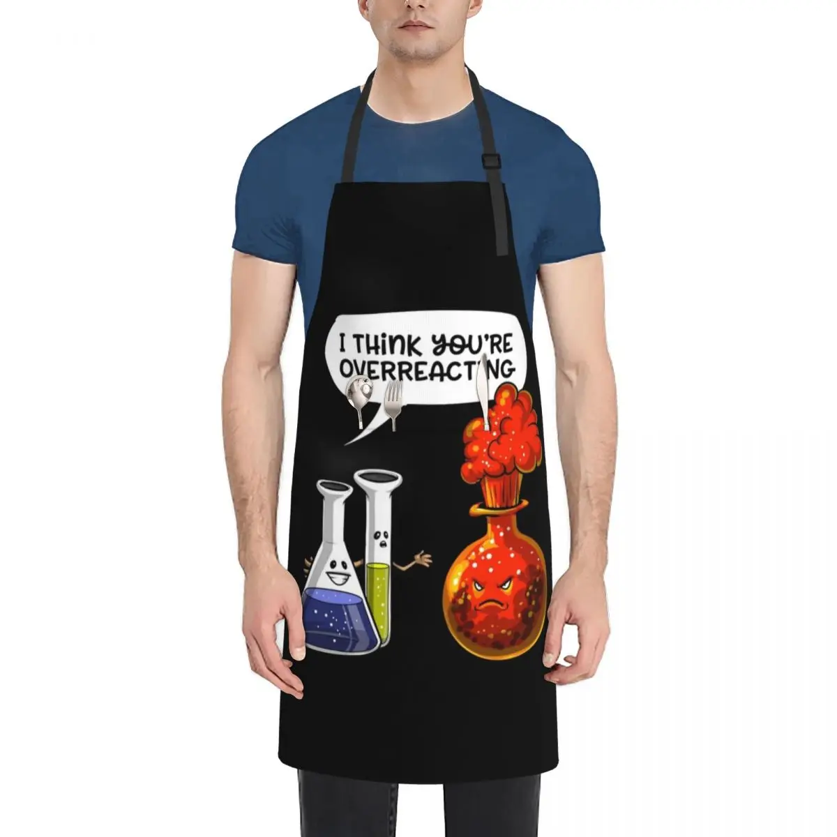 Chemistry You Are Overreacting Apron Cooking japanese style Things For Kitchen Costume Waiter Apron