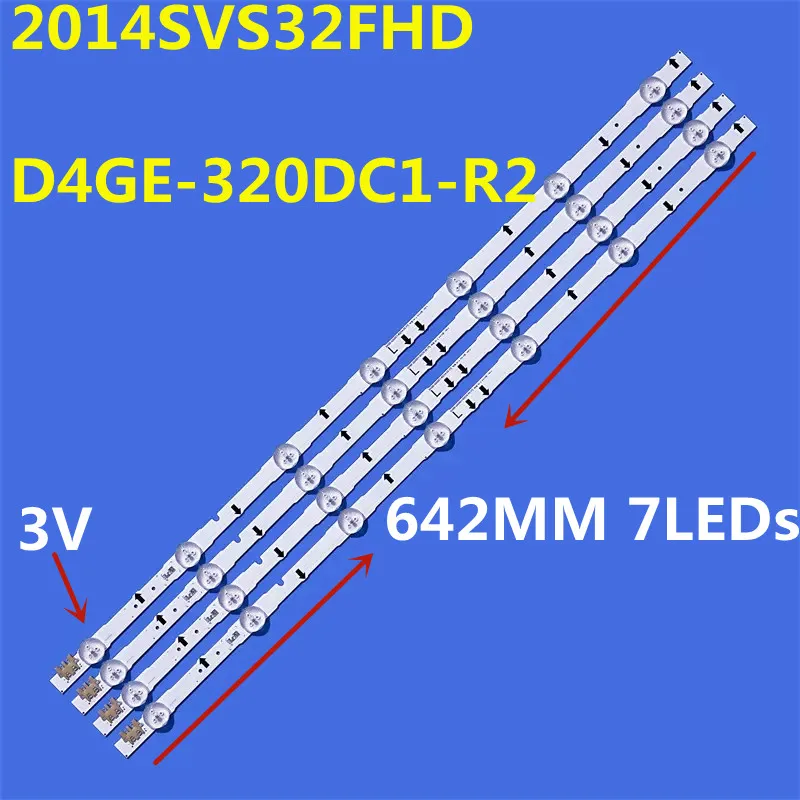 

20PCS LED Backlight Strip For D4GE-320DC1-R2 UE32J5530 UE32J5550 UE32J5600 UE32J6200 UE32J6300 UA32H4100 UA32H5500 CY-GJ032BGEV8