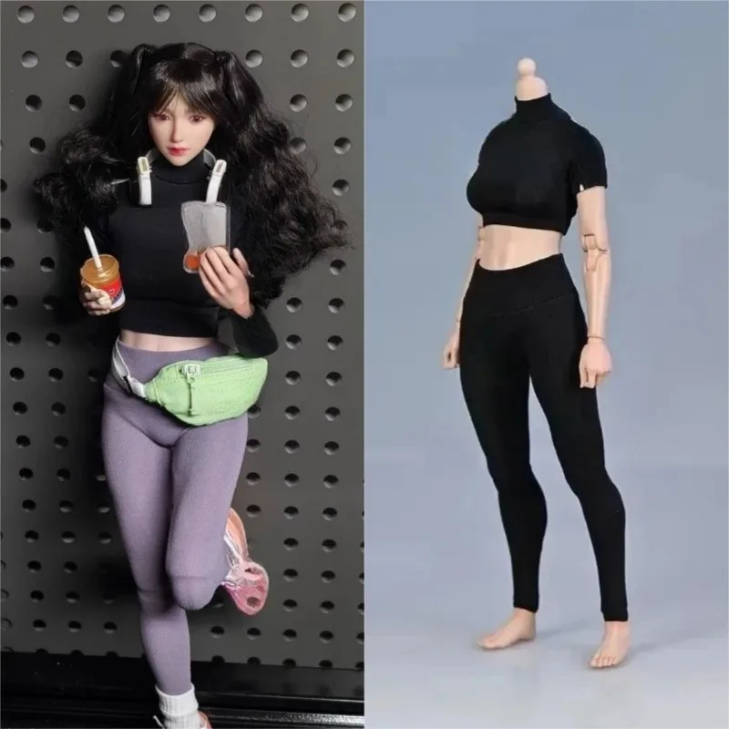 

1/6 Scale Female Soldiers Stretch Tight Fitting Yoga Trousers for 12inch Action Figure Body Dolls Accessories DIY in Stock