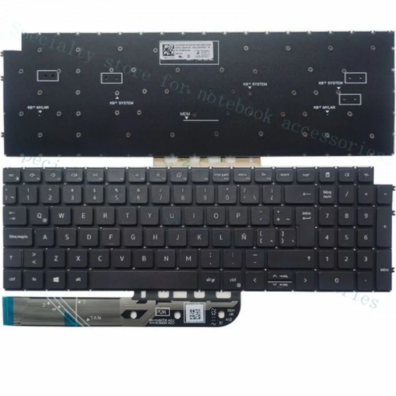 

A++ for Dell Inspiron 3511 3515 5515 5510 7510 16 Plus 7610 Latin Spanish Keyboard