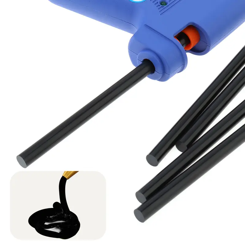 5pcs Black 7 mm Hot Melt Glue Sticks for Electric Glue Gun DIY Craft Decoration Repair Tools Strong Adhesive 7mm Glue Sticks - Image 4