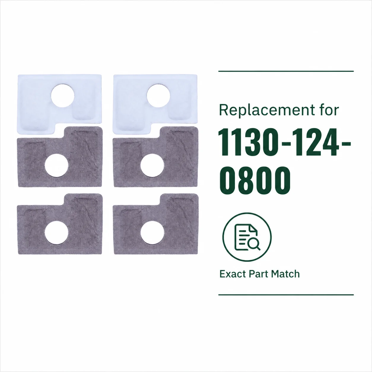 Air Filters 6 Pack Replacement For Stihl Chainsaw MS180 MS170 018 017, OEM 1130-124-0800, Saw Parts Air Cleaner Filter Element