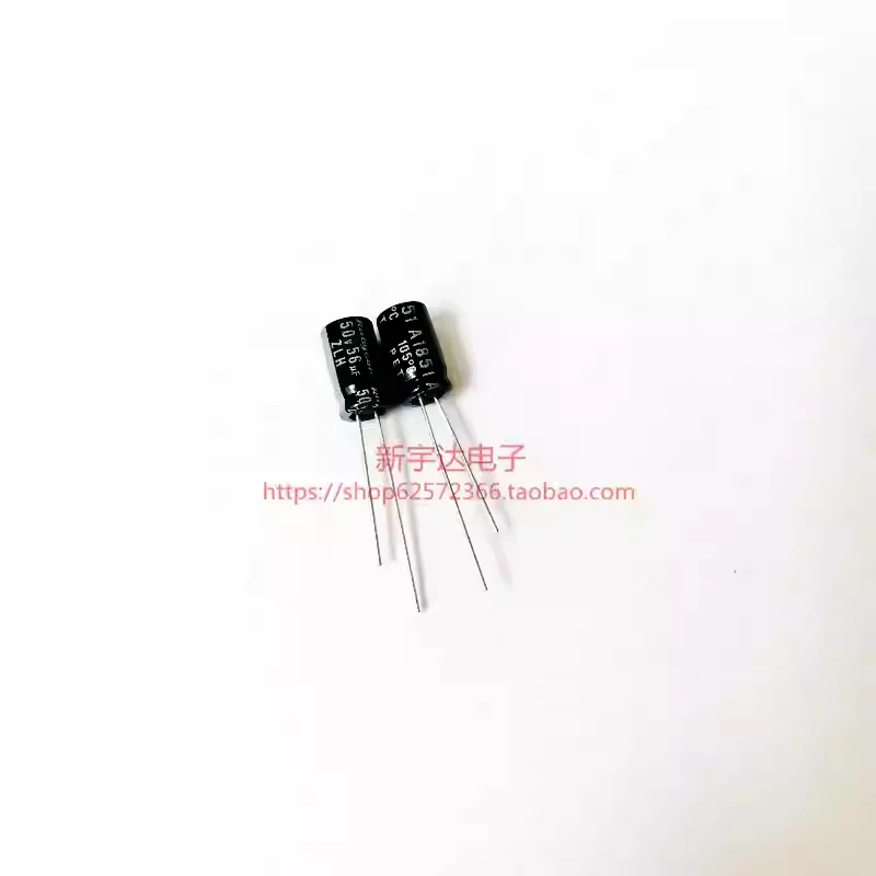 10-100PCS 50V56UF 6.3X11 Ruby ZLH Series High Frequency Low Resistance 56UF50V Original Electrolytic Capacitor