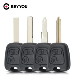 KEYYOU per Peugeot 106 206 306 406 Chiave Borsette 2 Pulsante NE73/VA2/HU83/SX9 Sostituzione della Lama A distanza di Controllo Auto Caso Della Copertura