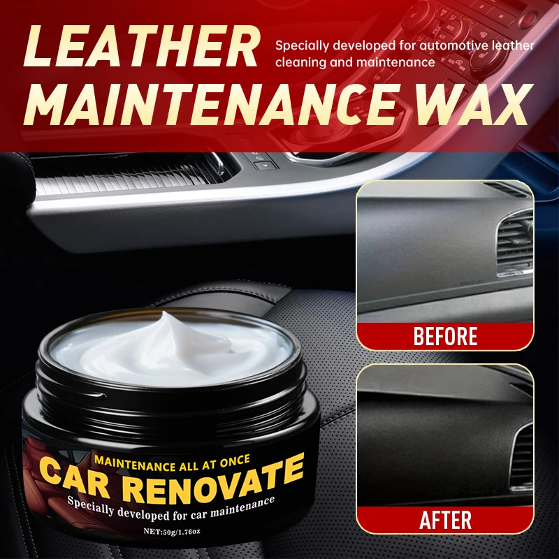 Automotive Plastic Repair Wax - Restores Faded or Scratched Trims and Bumpers, with UV Protection, Automotive Polishing Wax