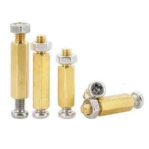 Messing Hex Scondoff Phillips Space Set Set, PCB -Pillary -Unterstützung, Board -Rack -Säule, Motherboard -Abstandshalter, M2, M3, M4, M5, M6 8 Hauptverkaufsräume M4 - №6