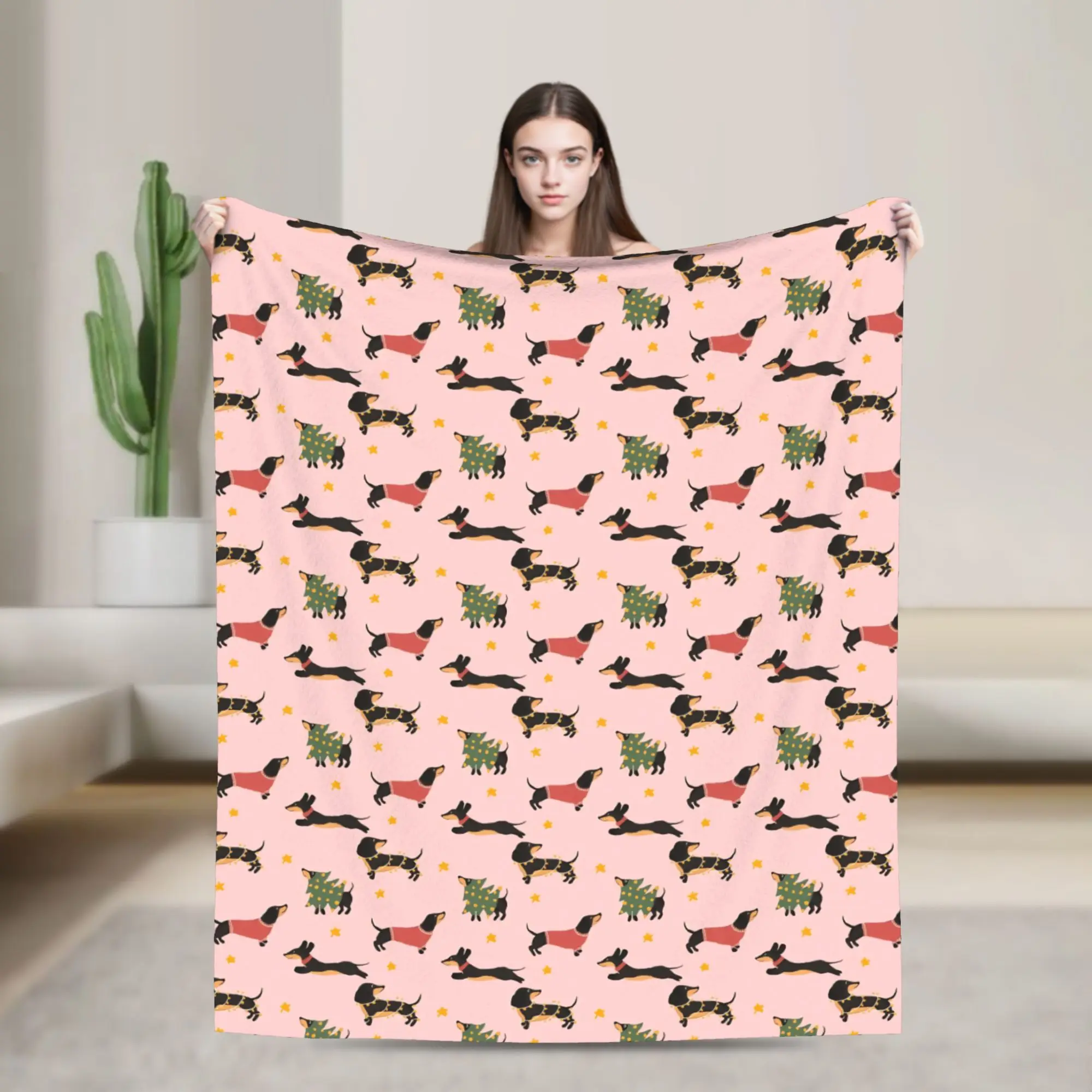 

Рождественские одеяла с таксой, фланелевые летние кондиционеры для собак, теплые пледы с животными для постельных принадлежностей, дорожные постельные принадлежности, пледы