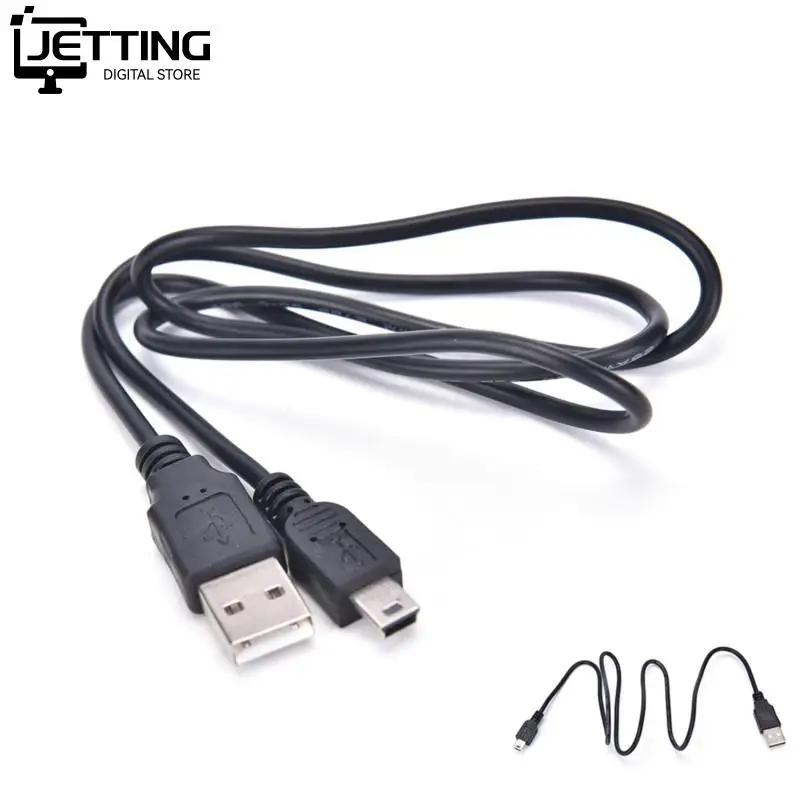 Length 80cm Best Black USB 2.0 A Male to Mini 5 Pin B Data Charging Cable Cord Adapter