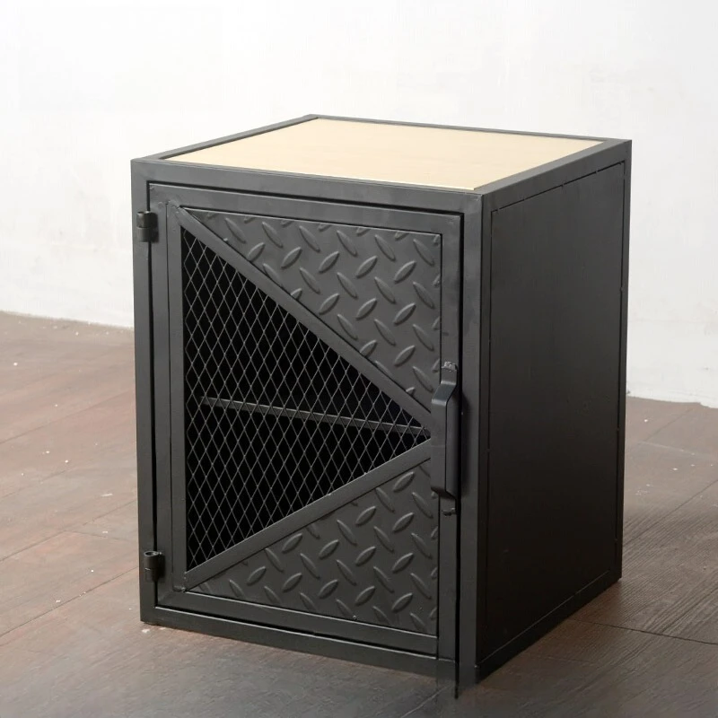 

Industrial style personalized locker wrought iron bedroom bedside table creative bedside small cabinet creative storage cabinet