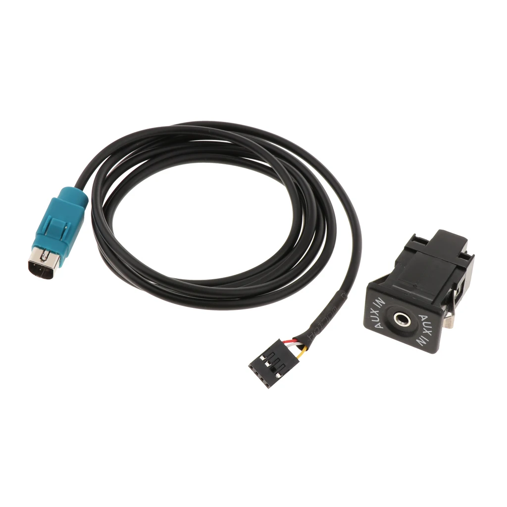 

Кабель для подключения автомагнитолы AUX с разъемом ISO и дополнительным USB-разъемом с переключателем для KCE-422I, KCE-236B, CDE9885, 9887, 9873