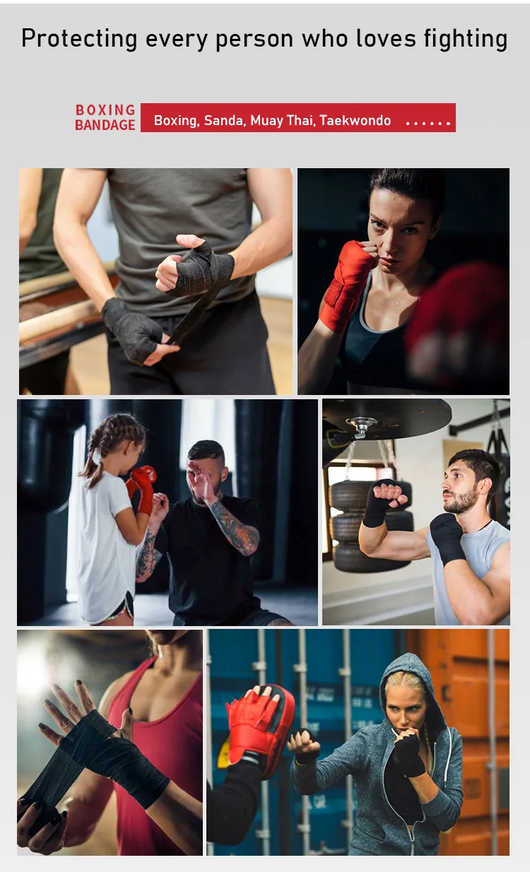 3/5M Boxtraining Bandagen Baumwolle Sport Sanda Kick Mma Handhandschuhe Wraps Gürtel Sportgurt Personalisiertes Zebra Totenkopfmuster – Detail 3