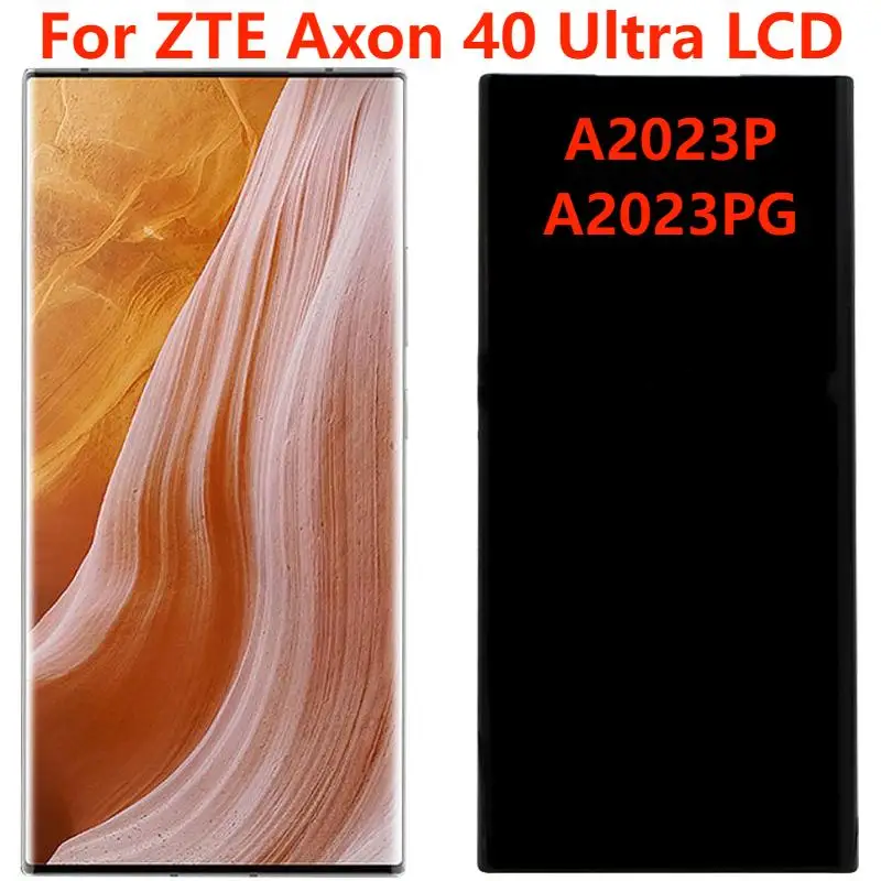 

6.8" Original For ZTE Axon 40 Ultra LCD Display With Frame Axon 40Ultra A2023P LCD Touch Screen Digitizer Assembly Replacement