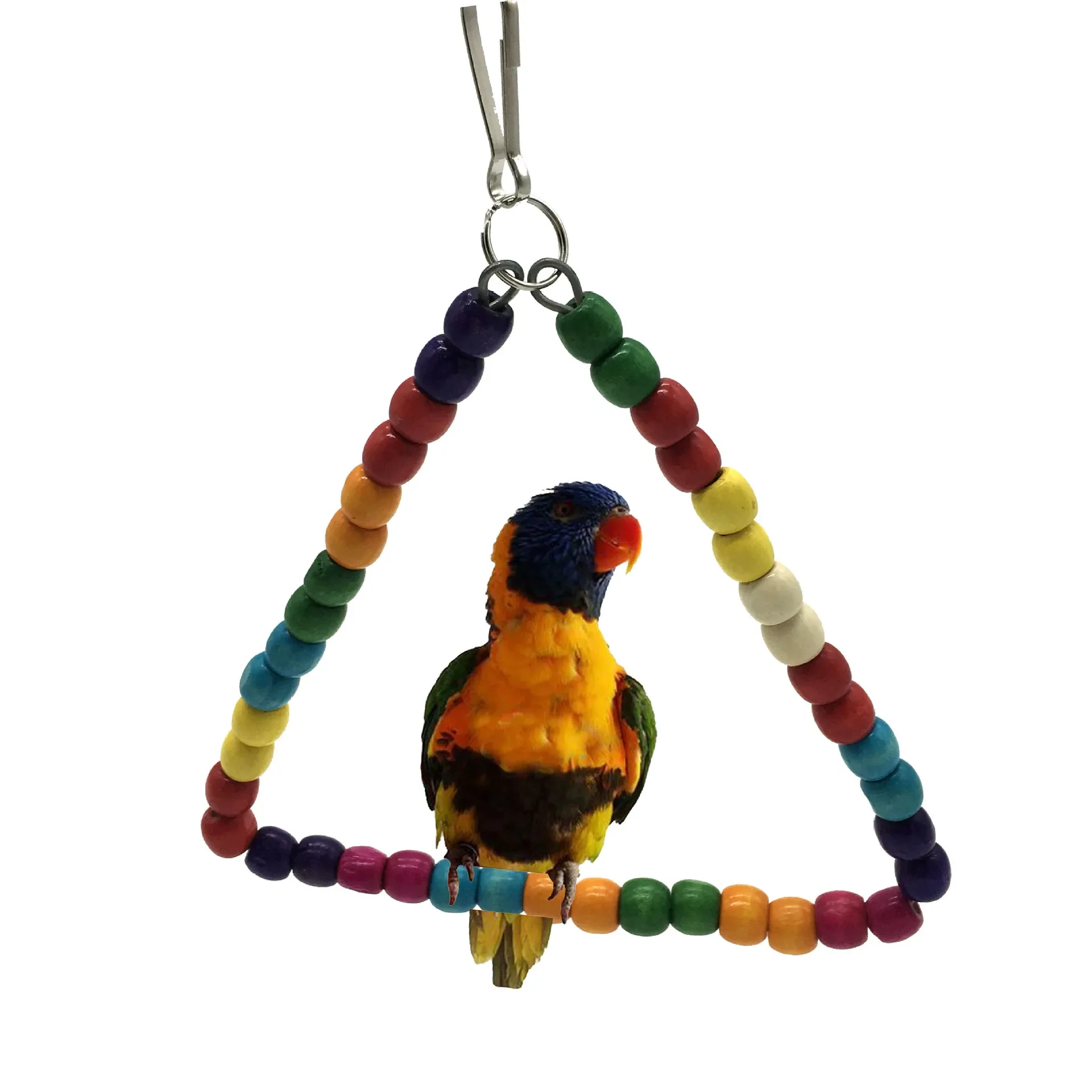 1PCS Parrot Toy Birds Use Swing Swings Trapeze  Triple  Climbing Toys Bird Cage Accessories Wholesale.