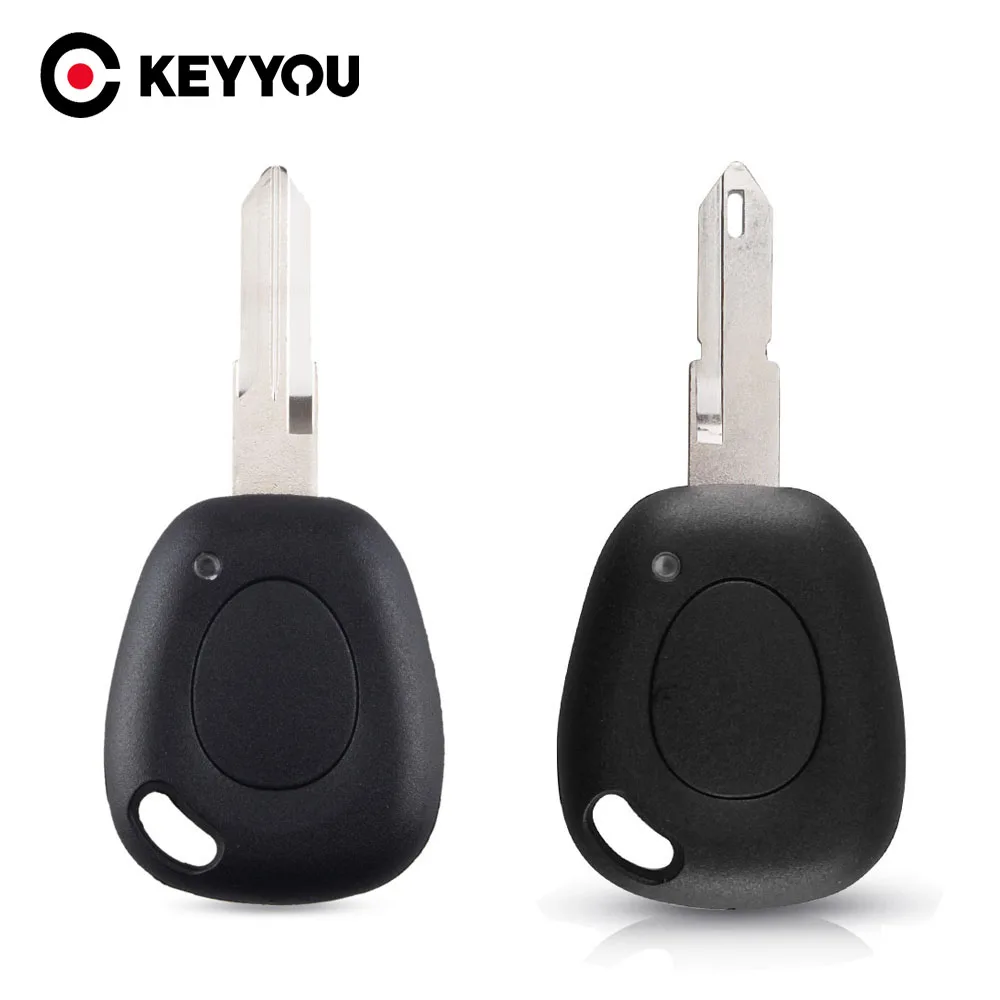 Keyyou-capa para chave remota automotiva, para renault scenic, clio, megane, laguna, espaço twingo, com 1 botão