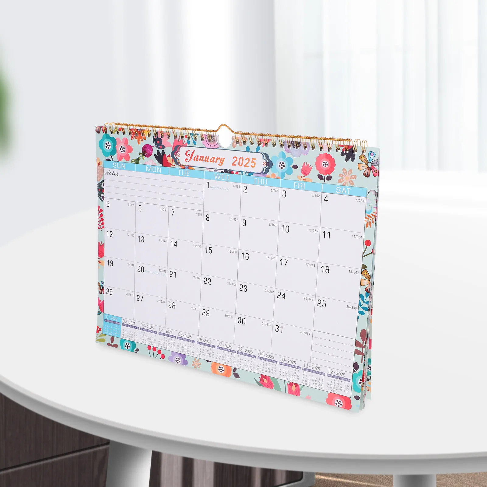 

Настенный календарь на 2024-2025 годы на английском языке, оригинальный подвесной календарь для офиса, дома, класса, ежедневного использования, планировщик встреч с обратным отсчетом