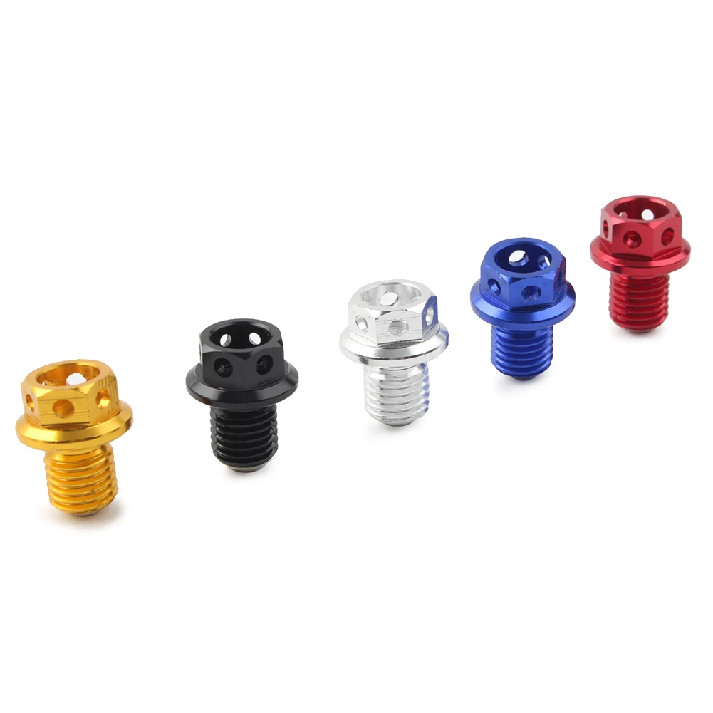 Aluminum M12 x P1.5 Oil Drain Plug Bolt Screw For Honda CRF XR Z 50 CR 80 125 250  XR 100 250 Dirt Bike