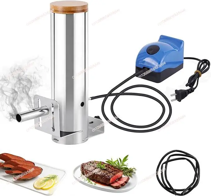 Wood Pellet Stainless Steel Smoker Barbecue Grill Bacon Smoking Gun Large Capacity Smoking Machine Smoking Gear Adjustable