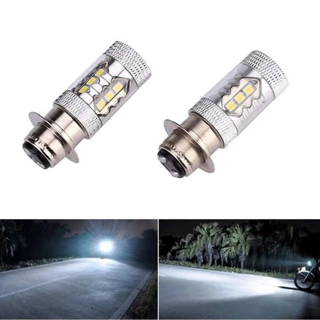 

12V 80W LED Headlight Bulbs P15D H6 3000K 6000K for Car Motorcycle Parking Light