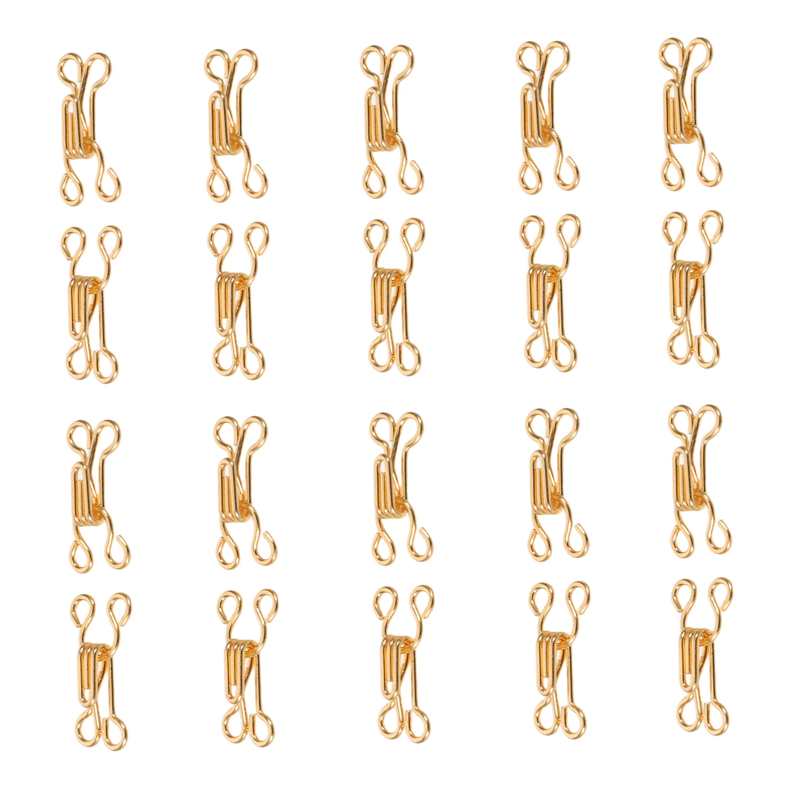 

100pcs Invisible Anti-Flash Snap Fasteners 17Mm Copper Sew On Hooks For Bra Trousers Waist Closure Sewing Supplies Metal