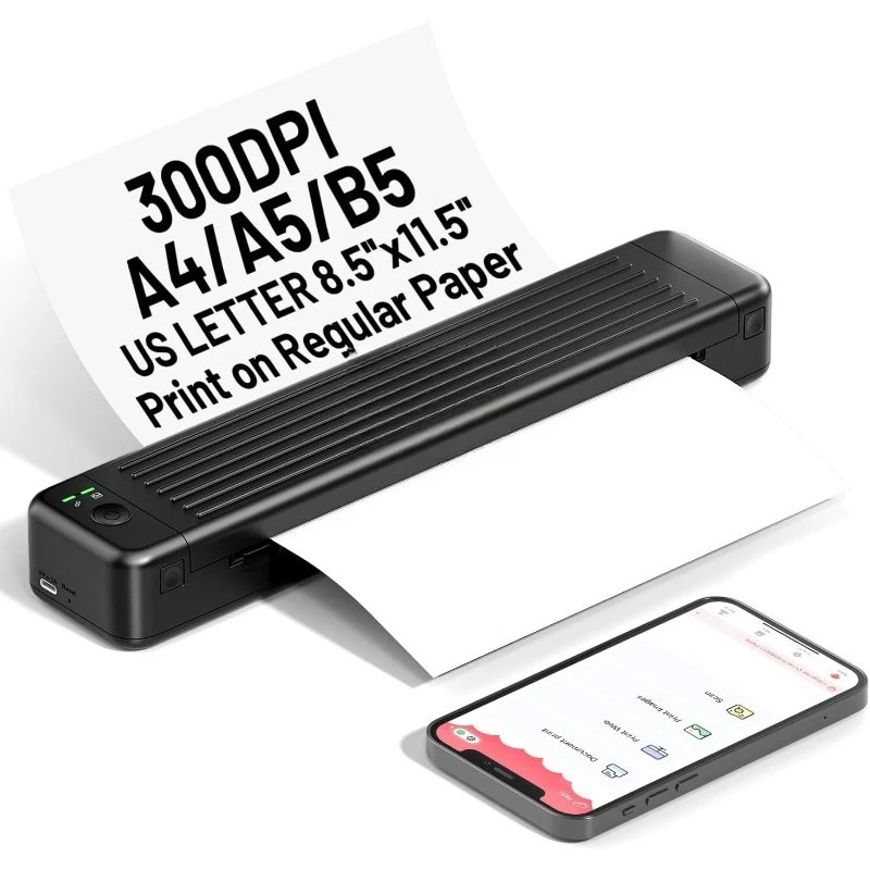 

P831 Portable Printers Wireless for Travel, [Upgrade] Portable Printer Support 8.5'' x 11'' US Letter Regular Copy Paper