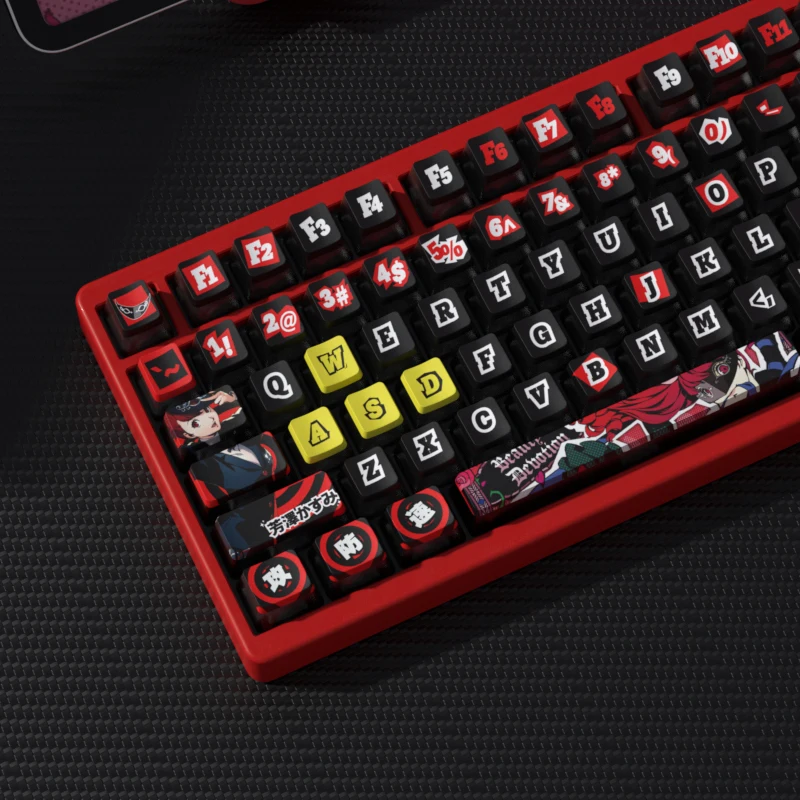 Anime Theme Transparent Keycap 122key Oem Cherry Profile Pbt Thermal Sublimation Mechanical Keyboard Anime Keycap