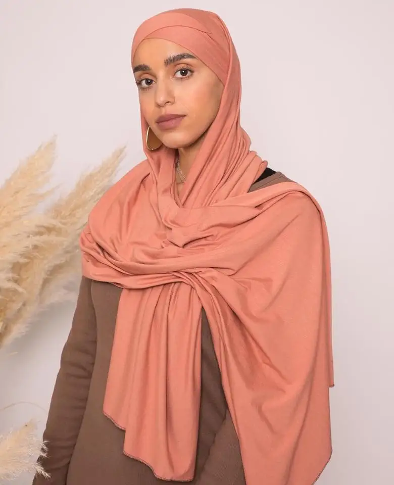 Camisa clássica hijabs gravata cruzada lenço instantâneo simples cor sólida lenços estilo cabeça envoltório lenço para mulher turbante macio