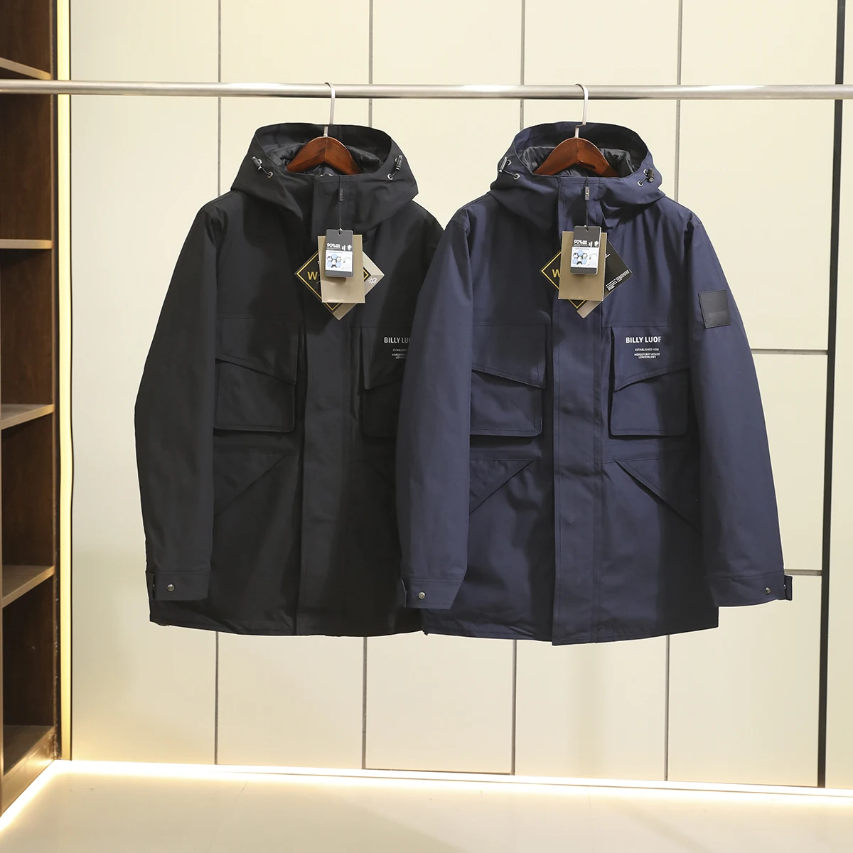 

Мужская уличная куртка-трансформер 3-в-1 с пуховым наполнителем (90% пуха), ветрозащитная, водонепроницаемая, с капюшоном, зимняя, модная, городская, стандартный крой, на молнии