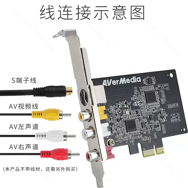 C725B Analog Video Capture Card, AV S Terminal Input, for B-Ultrasound Image Workstation & Old Tape Digitizing Conversion